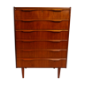 Danish teak chest of drawers 1960s
