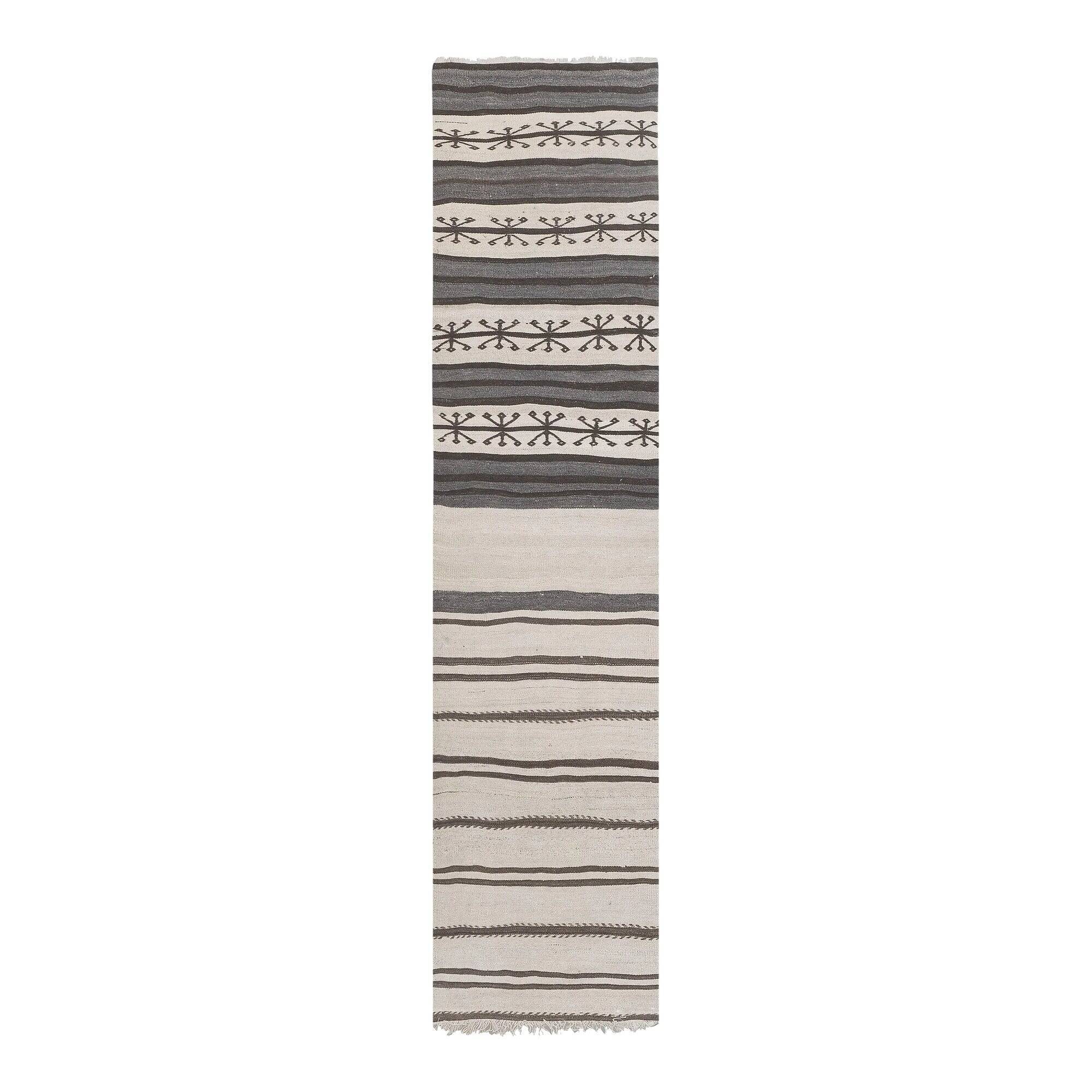 Vintage Turkish hallway rug 89x277 cm