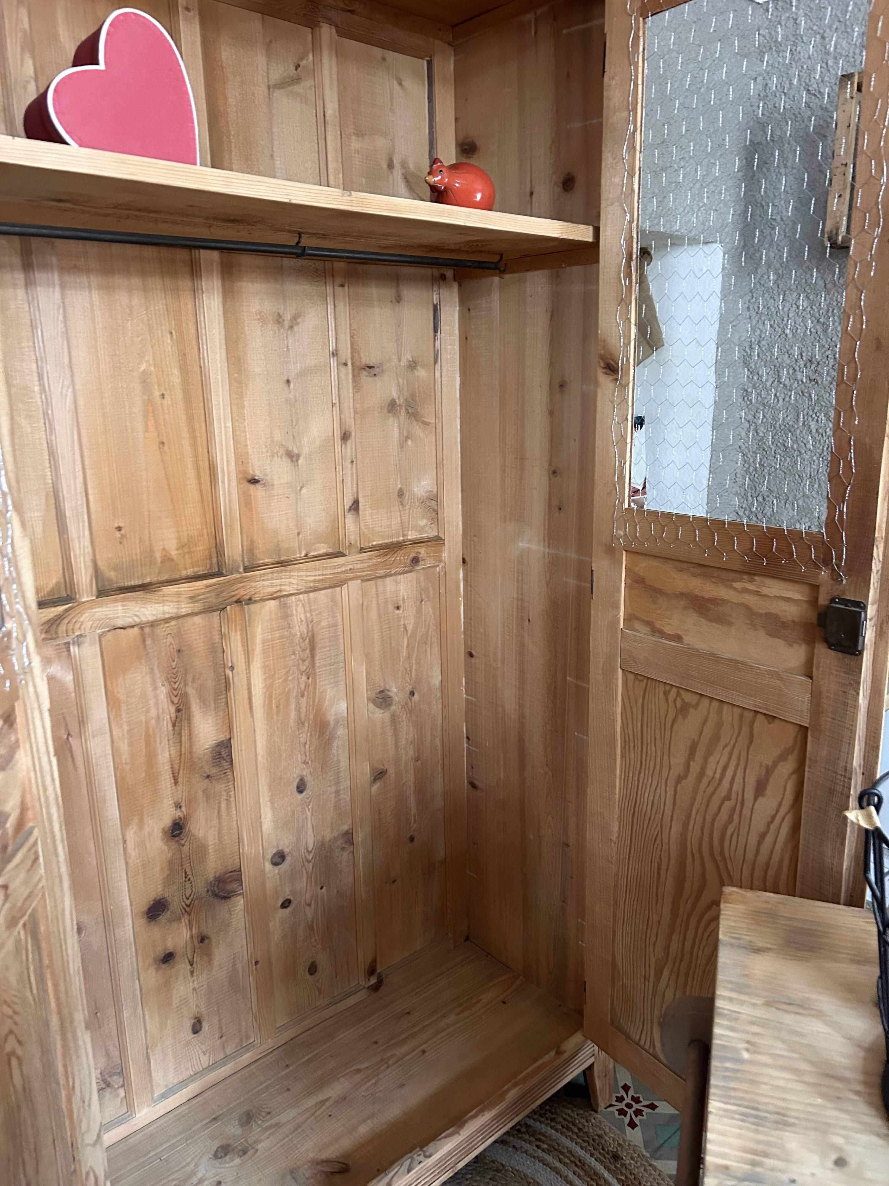 Renovated wooden wardrobe