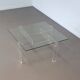 Table basse vintage de Swart. En verre acrylique avec plateau en verre.