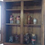 Library showcase two bodies in solid oak