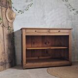 Old open walnut buffet