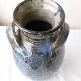 Signed stoneware vase