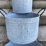 Set of 3 zinc basins