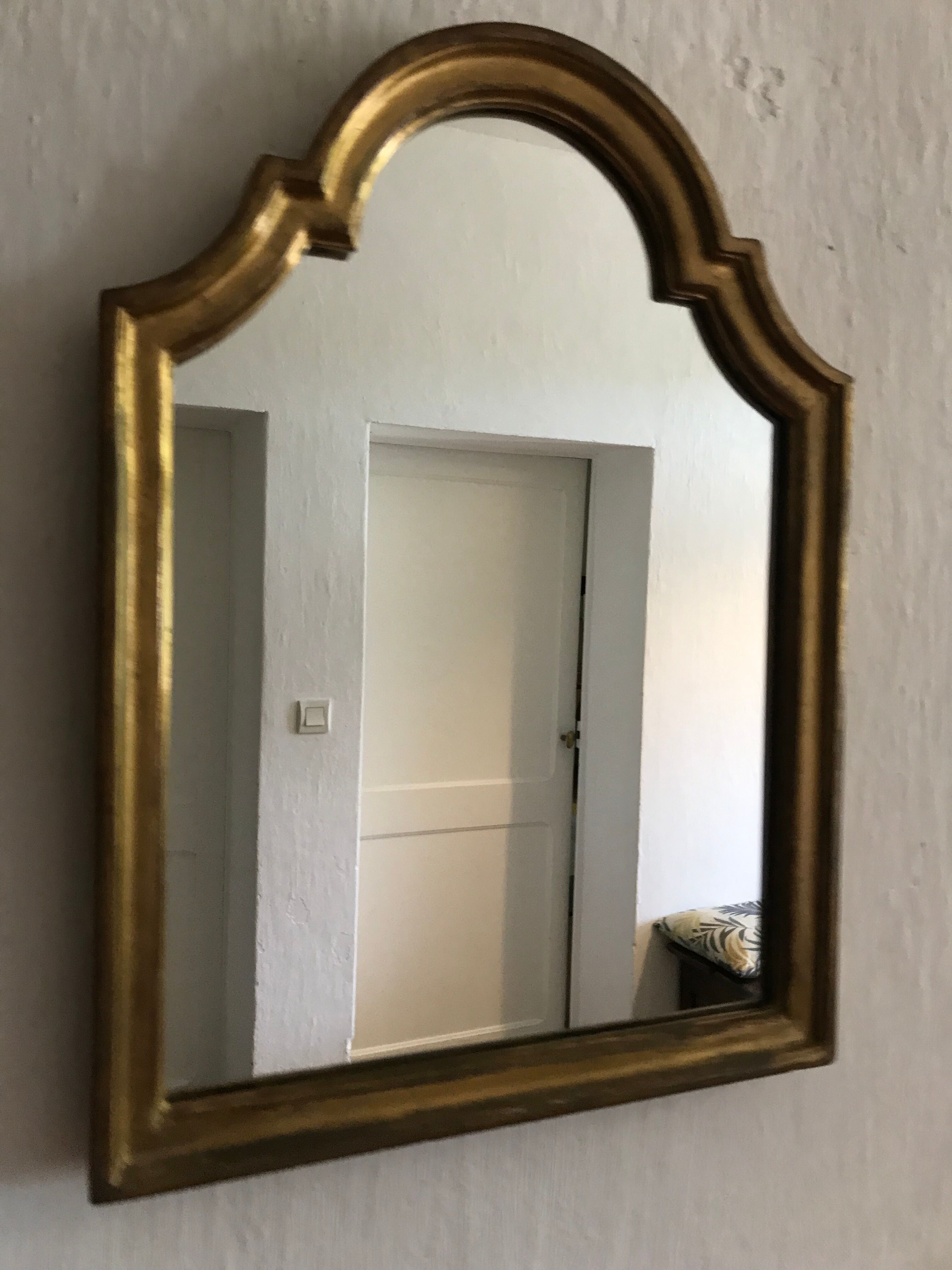 Mirror golden frame