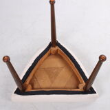 Scandinavian hocker reupholstered design 1960s