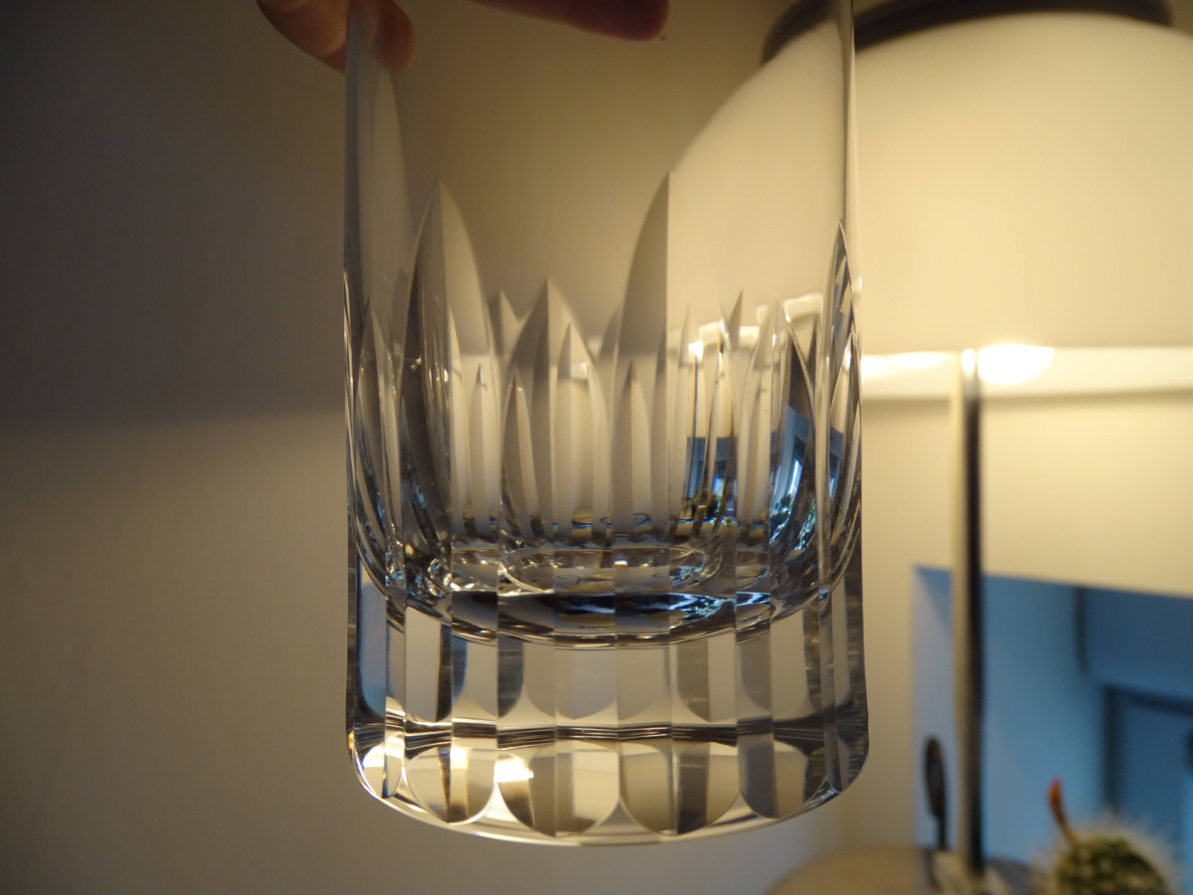 5 old baccarat crystal orangeade glasses, cassino model - 15.5 cm