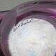 Pink glass vide poche Val St Lambert 1960s