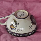 Lunch Faience toast of Gien XIXem century