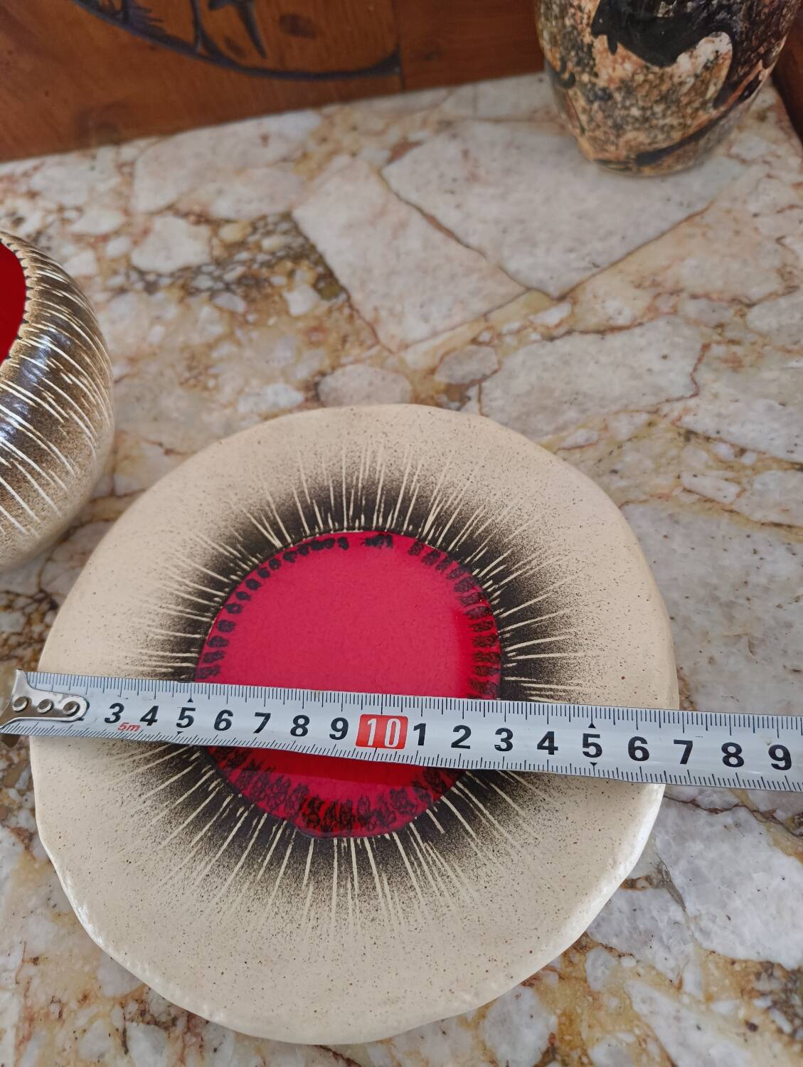 Breakfast service Bruno Dose + egg cup – Poterie du Breuil, Sar