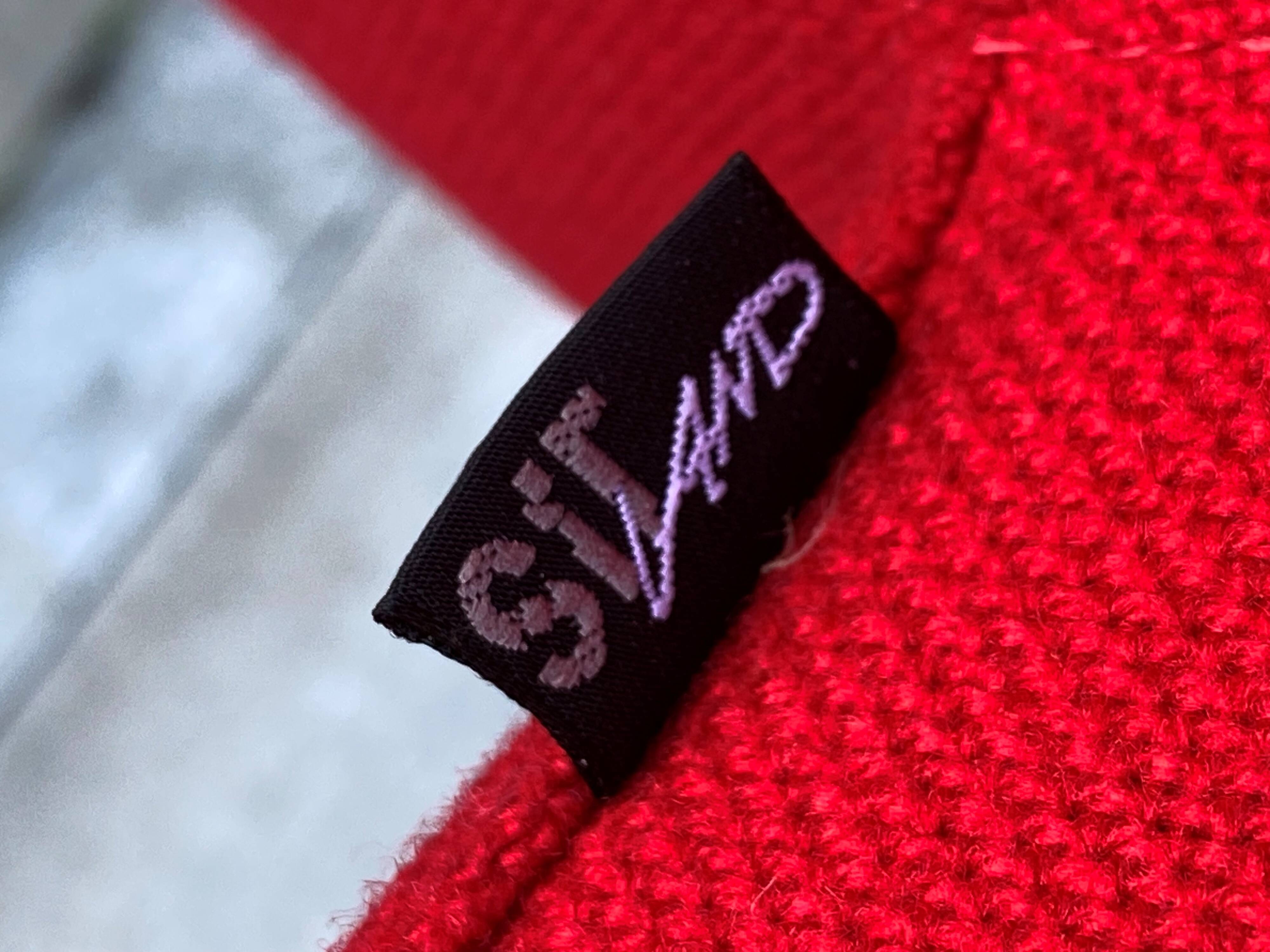 Red foam and fabric armchair banquettes by Sitland, 1970.