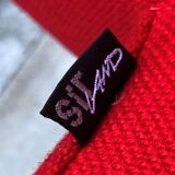 Red foam and fabric armchair banquettes by Sitland, 1970.