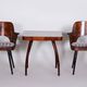 Set of Mid-Century Armchairs in Beech attributed to Oswald Heardtl, 1950s