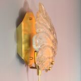 Glass wall lamp by Raf Sweden, 1970s