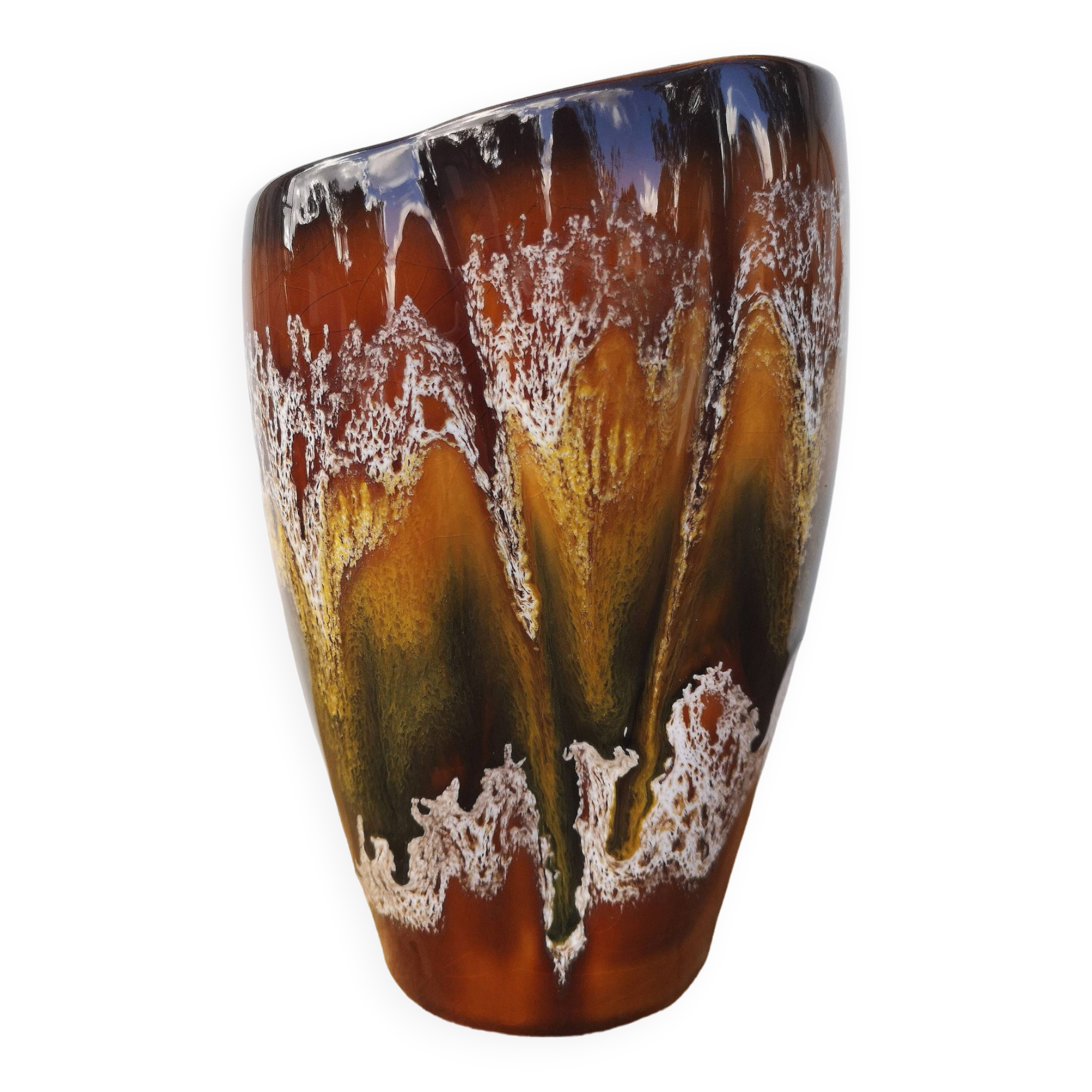 Antique vase - Digoin Sarreguemines - Hawaii model