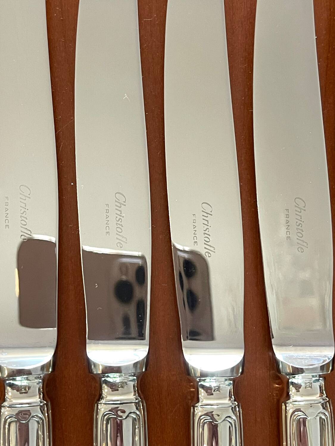 Christofle Chinon 12 table knives 24.5 cm