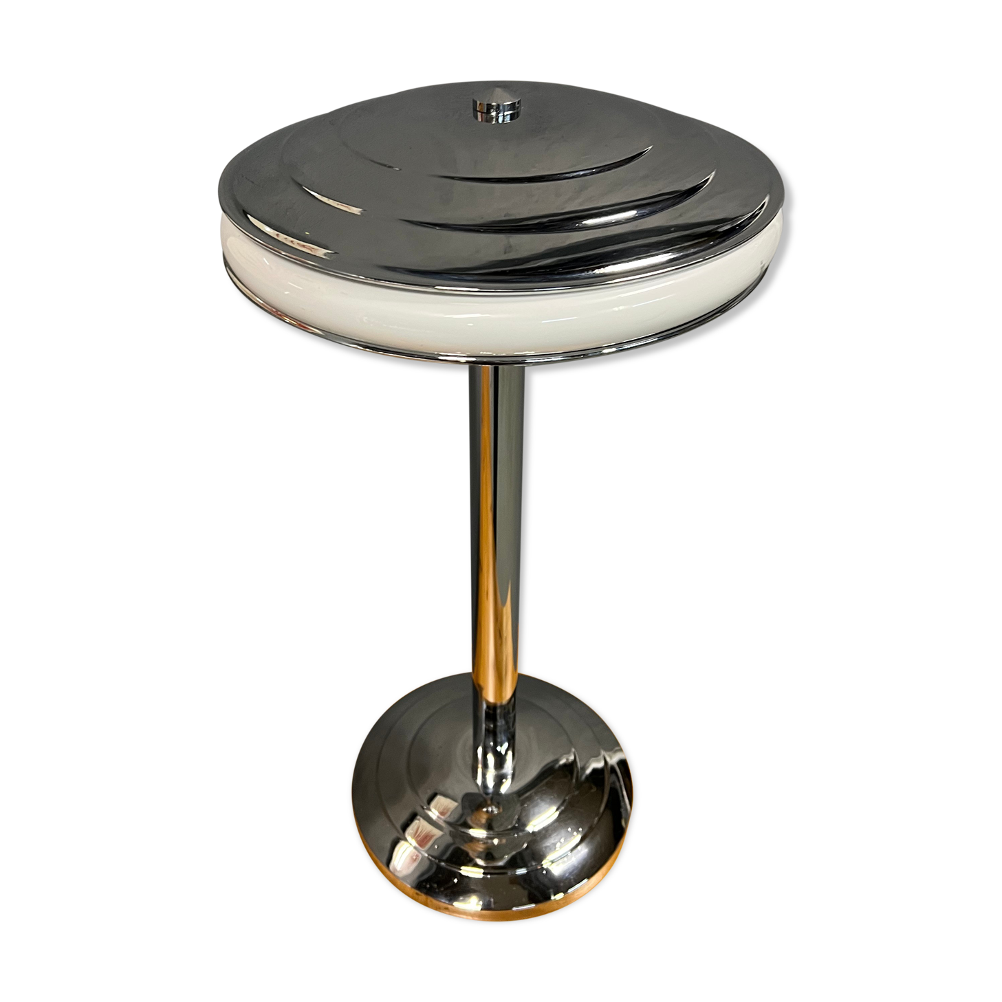 Lampe en chrome art déco