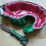 Vintage shrimp butter  dish