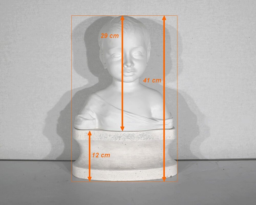 Children's bust in biscuit of limoges – early twentieth century