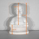 Children's bust in biscuit of limoges – early twentieth century
