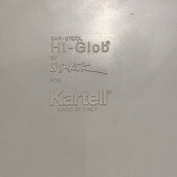 Tabouret de bar Hi-Glob par Philippe Starck pour Kartell Italie