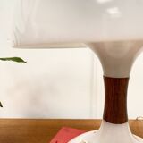 Lampe à poser en plexiglas blanc