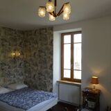 Scandinavian chandelier with five arms of light