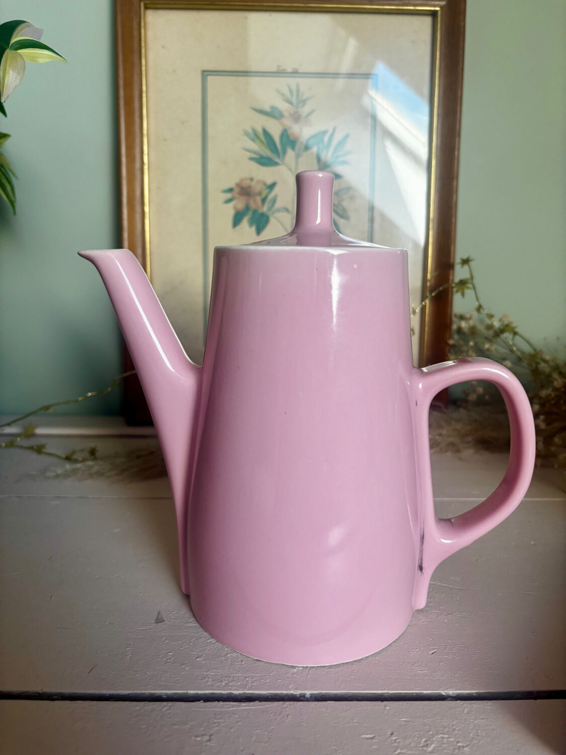 Vintage Melitta rose cafetière 8-80