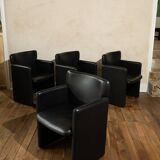 "Centro Progetti Tecno, Suite of four armchairs "PS148"