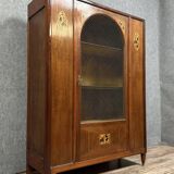 According to Maurice Dufrene: Art Nouveau period marquetry library around 1900