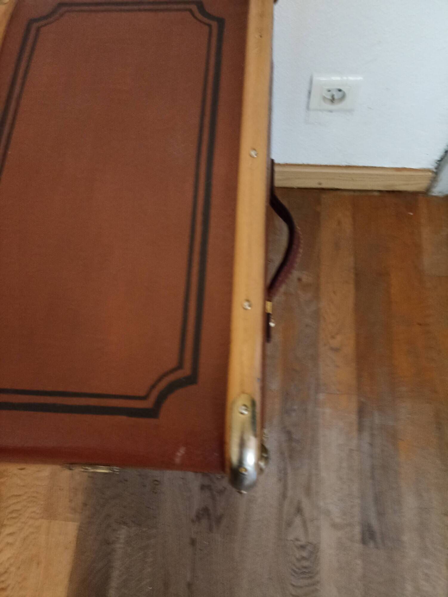 Antique travel trunk