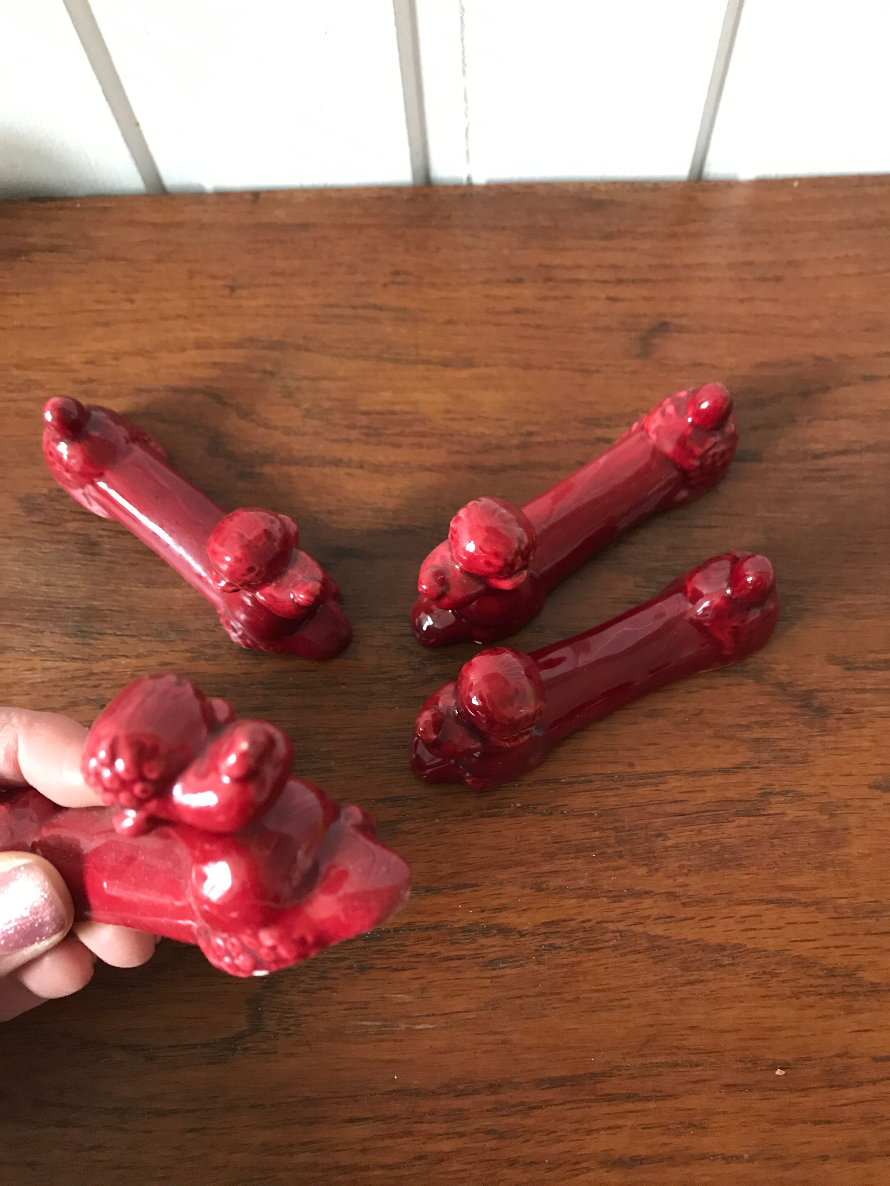 Knife holder dog poodle