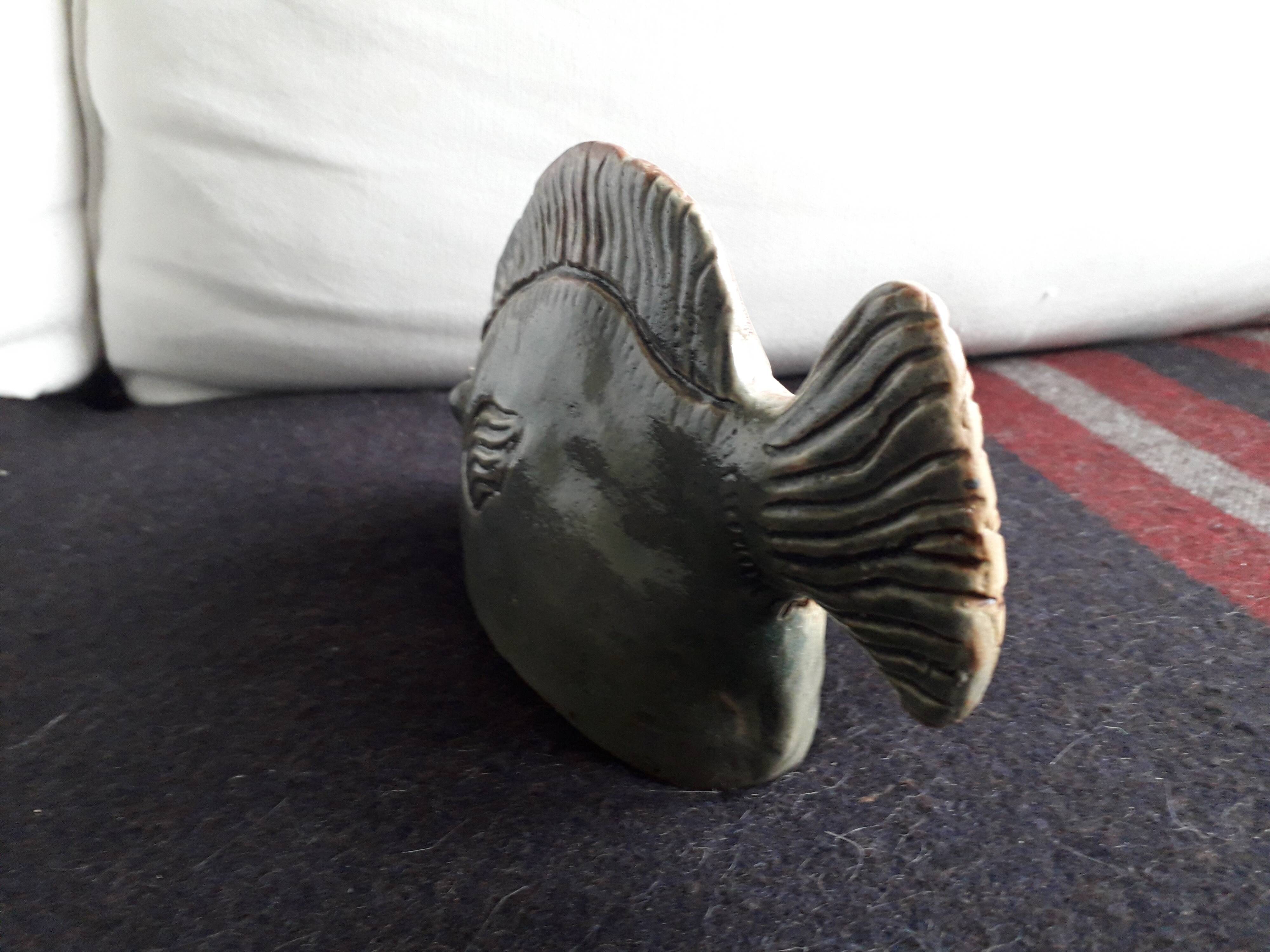 Poisson vintage en céramique très original