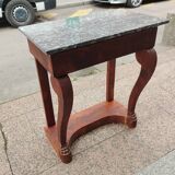 Old Louis XVI style console with marble top