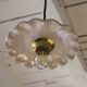 Wavy white ceramic pendant light