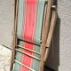 Fauteuil transat pliant vintage