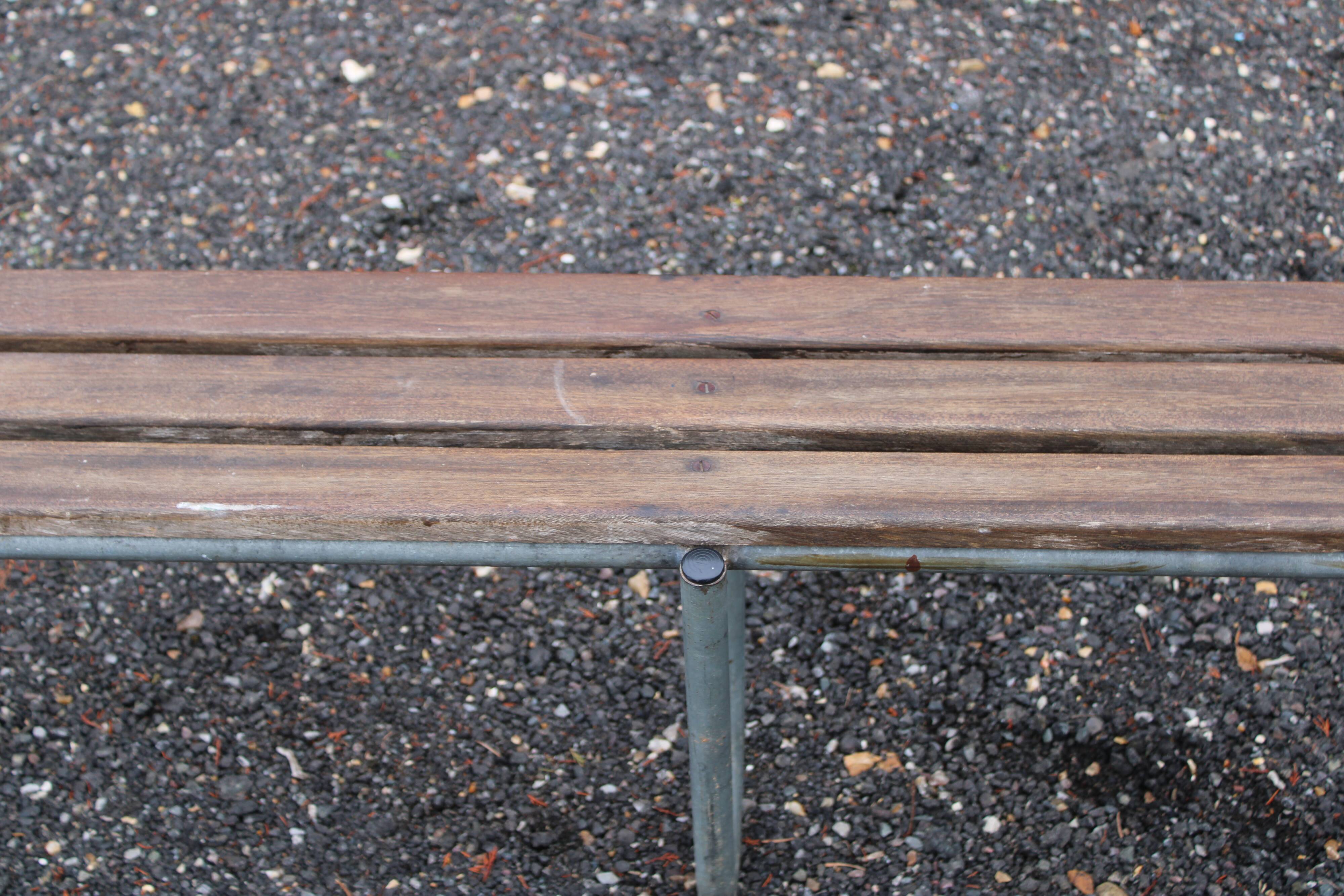 Wooden bench