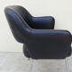 Vintage conference armchair skai black year 50/60