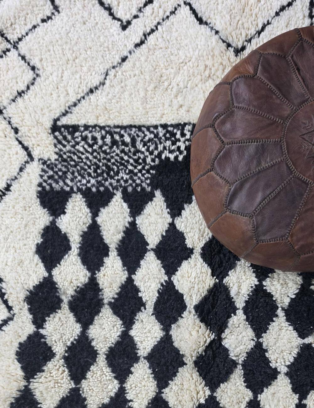 Tapis Bebère Noir et blanc - 275 x 193 cm