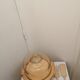 Wooden and glass cake display