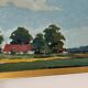 Original Swedish Oil on Canvas – “Landscape with Farms” by Schörström