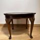 Queen Anne Style Burr Walnut Round Coffee Table by Cameo (Circa 1960)
