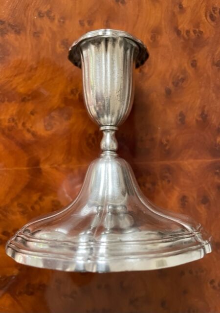 Silver metal wmf candle holder, 1900/1920