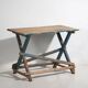 Antique French Provençal style blue table (c.1920) #54