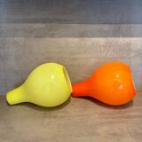 Suspensions x 2 - vintage in opaline - 70s