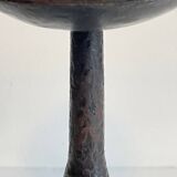 Pair of Brutalist Vintage Steel Candlesticks