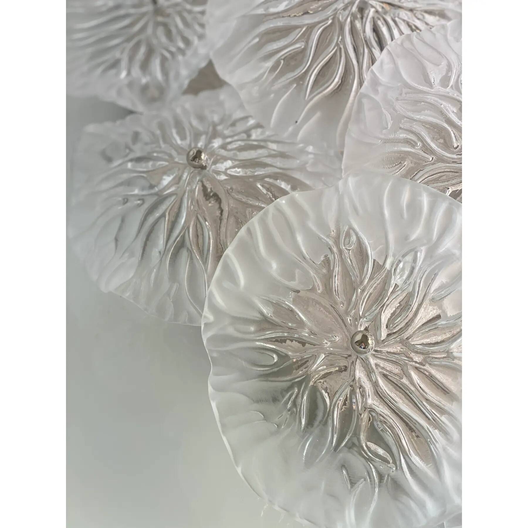 Simoeng Floreal Flush Mount Featuring Contemporary Murano Glass