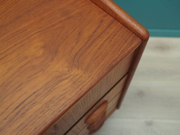 Coiffeuse en teck, design scandinave, années 1960, fabriquée par SW Finland