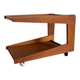 Vintage Danish bar trolley in teak