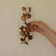 Pair of Mid-Century Italian Gilded Metal Sconces